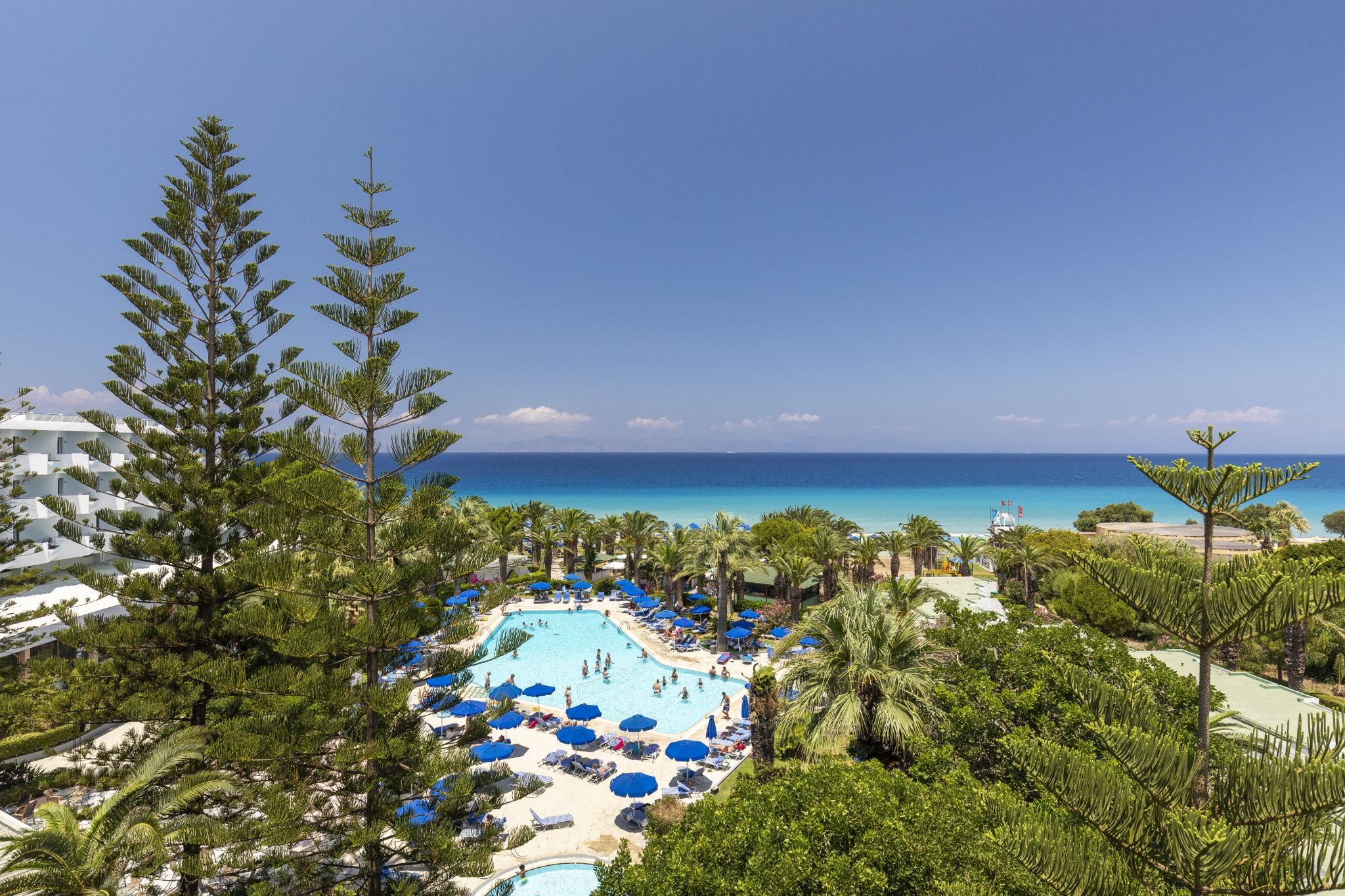 Blue Horizon Hotel Ialysos  Bagian luar foto