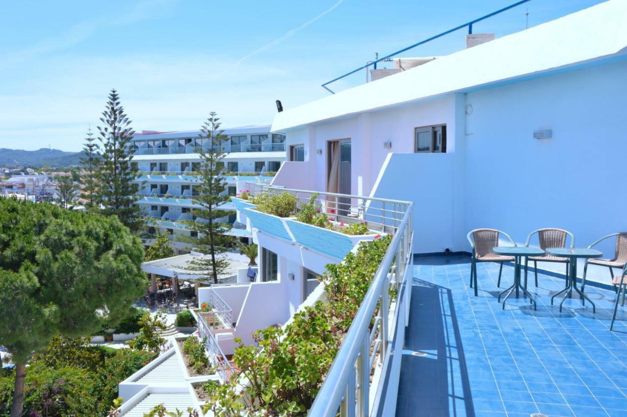 Blue Horizon Hotel Ialysos  Bagian luar foto